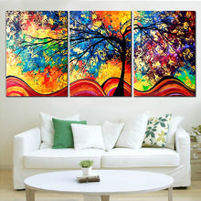 Load image into Gallery viewer, Drop-shipping Abstract Oil Painting Colorful Trees Modern Canvas Wall Art Picture No Frame Wall Pictures for Living Room 3pcs
