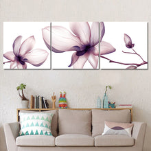 Load image into Gallery viewer, Unframed Modern Canvas Pictures for Living Room Flower Oil Painting Cuadros Decoration Poster Wall Art Print on Canvas 3 Pieces
