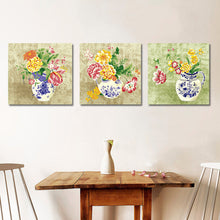 Load image into Gallery viewer, Unframed Modern Flower Oil Painting Cuadros Home Decor Poster Wall Art Canvas Picture for Living Room Print on Canvas 3 Panel
