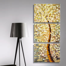 Load image into Gallery viewer, Oil Painting Canvas Modern Abstract Huge Shining Rich Trees Wall Art Decoration Wall Picture For Living Room Artwork (3PCS)
