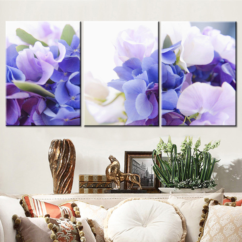 Oil Painting Canvas Print Flower Modern Home Decoration Picture Canvas Art Work Gift for Living Room Wall Poster 3pcs