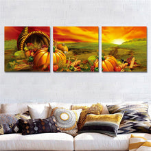 Load image into Gallery viewer, 3 Pieces Unframed Canvas Print Pumpkin Painting Wall Art Oil Pictures for Children&#39;s Room Home Decor Poster Canvas Free Shipping
