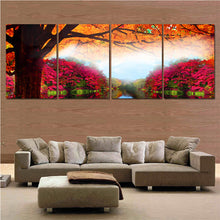 Load image into Gallery viewer, Modern Printed Tree Painting Oil Picture Cuadros Decoracion Wall Art Canvas Landscape Painting for Living Room Unframed 4 Panel
