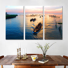 Load image into Gallery viewer, 3 Pieces Wall Art Decor Seaview Sea Modern Print on Canvas Art Posters Oil Painting Unframed Landscape Painting Home Decoration
