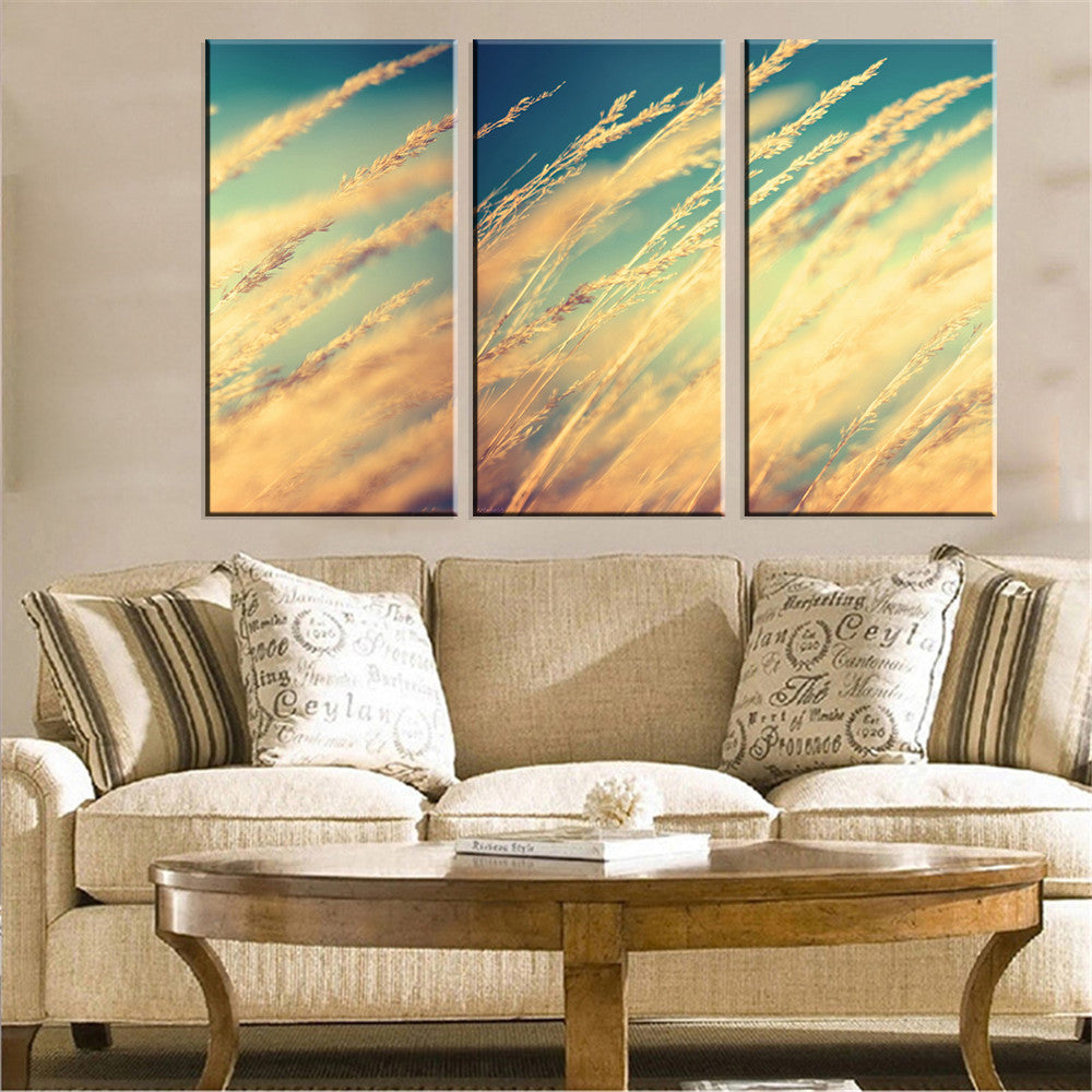 No Frame Oil Picture Plant Modern Art Printed Landscape Canvas Painting HD Art Wall Poster Home Decoration for Living Room 3pcs
