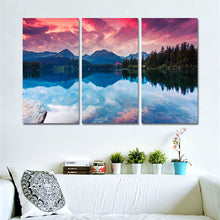 Load image into Gallery viewer, Canvas Painting Unframed Wall Pictures for Living Room Posters and Prints Modern Sunset Landscape Wall Art Home Decor 3 Panals

