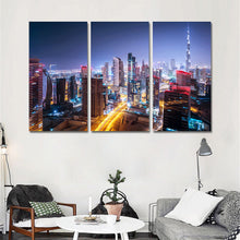 Load image into Gallery viewer, Unframed Modern Oil Painting Canvas Art Print Posters City Landscape Wall Pictures for Living Room Wall Art Home Decor 3 Pieces
