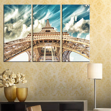 Load image into Gallery viewer, 3Pcs/Set Canvas Painting Unframed Poster Eiffel Tower Modern Oil Pictures HD Home Decoration Paris City Modular Wall Paintings
