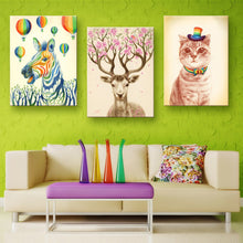 Load image into Gallery viewer, Oil Painting Canvas Wonderful Animal Wall Art Decoration Modular Painting Home Decor On Canvas Modern Wall Prints(3PCS)
