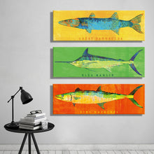 Load image into Gallery viewer, Oil Painting Canvas Colorful Fish Art Decoration Painting Home Decor Modern Wall Pictures For Living Room(3PCS)
