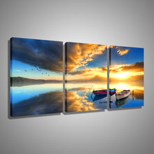 Load image into Gallery viewer, Oil Painting Canvas Ships Sea Landscape Wall Art Decoration Home Decor On Canvas Modern Wall Picture For Living Room(3PCS)

