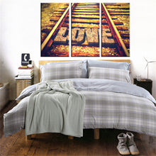Load image into Gallery viewer, Unframed Canvas Painting Loving Railway Road Art  Picture Home Decoration on Canvas Modern Wall Prints Poster Art works 3 Sets
