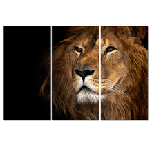 Load image into Gallery viewer, No Frame Animal Oil Painting Lion King Posters Wall Art and Prints Home Decor Mordern Canvas Pictures for Living Room 3 Pieces
