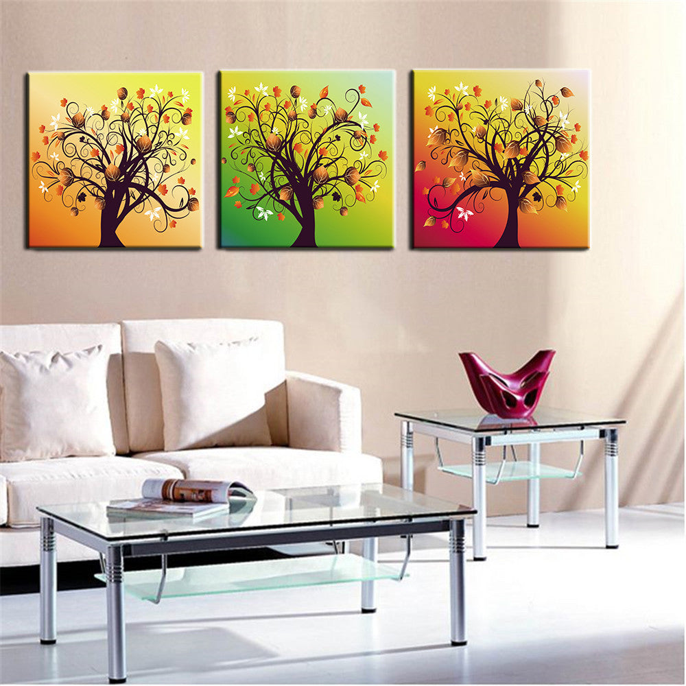 Oil Painting Canvas Prints Abstract Modern Wall Art Pictures Flowers Trees for Living Room Bedroom Home Decor Posters and Prints