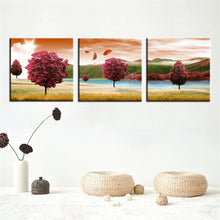 Load image into Gallery viewer, 3 Panel Modern Abstract Flower Oil Painting On Canvas Wall Art Cuadros Flowers Picture Home Decor For Living Room No Frame
