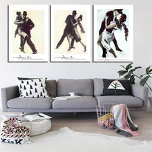 Load image into Gallery viewer, New 3 Pieces Dancing Couple Print on Canvas Mordern Oil Picture Home Decor Wall Paining for Living Room Christmas Gift Unframed

