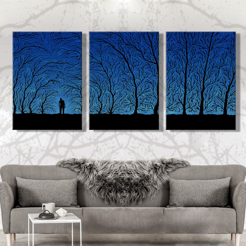 Oil Painting Canvas Under The Shadow Landscape Wall Art Decoration Home Decor Modern Wall Picture For Living Room(3PCS)