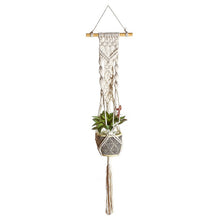 Load image into Gallery viewer, 2 Pack Macrame Plant Hangers Cotton Hanging Baskets
