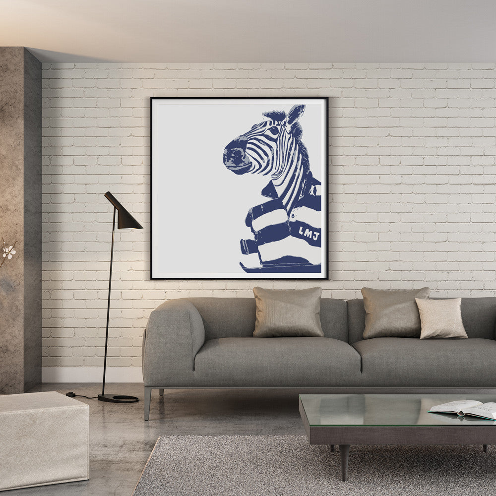 Modern Fashion Simple Painting Animal Head Zebra A4 Art Print Poster Mural Image in Canvas Painting Home Decoration No Frame
