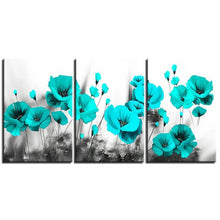 Load image into Gallery viewer, Artsailing 3 Panels Yellow Poppy Flower Picture Canvas Painting Abstract Posters Print Wall Art  For Living Room Home Decor
