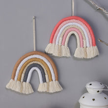 Load image into Gallery viewer, Rainbow Macrame Wall Hanging
