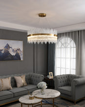 Load image into Gallery viewer, Chandelier Living Room Lamp Modern Simple Atmospheric Crystal Lamp LED Restaurant Chandelier Bedroom Lamp
