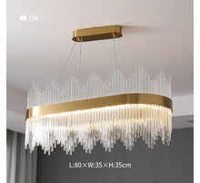 Load image into Gallery viewer, Chandelier Living Room Lamp Modern Simple Atmospheric Crystal Lamp LED Restaurant Chandelier Bedroom Lamp

