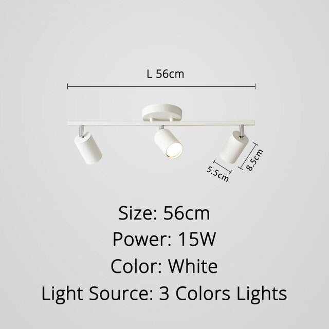 Track light spotlight led ceiling lamp household surface mounted downlight living room background wall cloakroom small spotlight