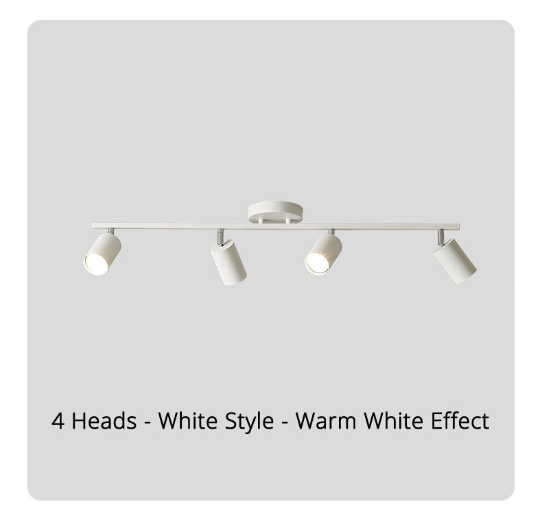 Track light spotlight led ceiling lamp household surface mounted downlight living room background wall cloakroom small spotlight