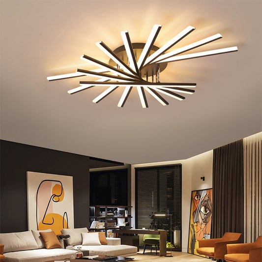 Living room lamp simple modern led ceiling lamp creative atmosphere home bedroom room Nordic lamps 2021 new