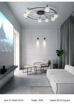 Load image into Gallery viewer, Designer chandelier living room lamp northern Europe simple modern atmosphere bedroom lighting creative personality Chandelier

