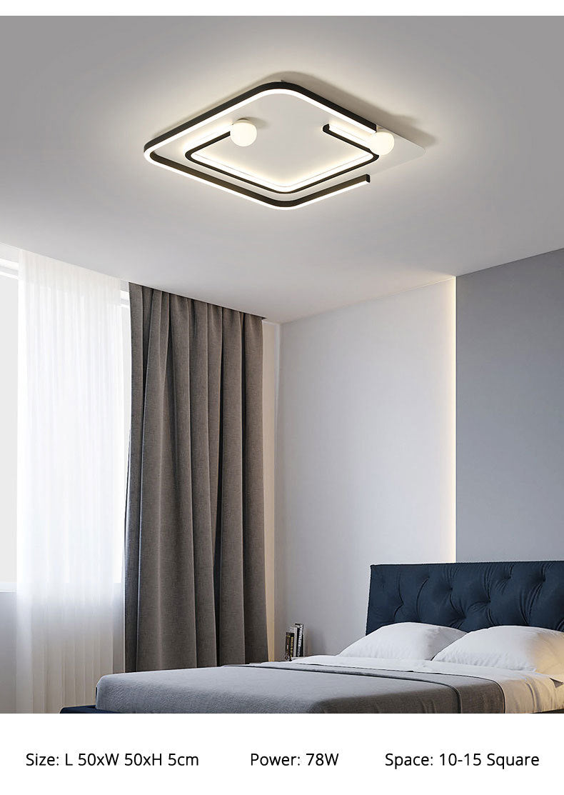 Bedroom lamp modern minimalist round led lamp creative personality study room living room lamp Nordic designer ceiling lamp