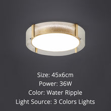 Load image into Gallery viewer, All-copper light luxury ceiling lamp Smart three-color dimming for living room, room and bedroom Support Tmall Genie
