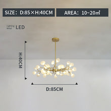 Load image into Gallery viewer, Firefly chandelier modern minimalist living room bedroom dining room lamp net red new creative ins Nordic lamps
