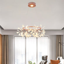 Load image into Gallery viewer, Firefly master bedroom living room Nordic post-modern creative personality leaf restaurant branch milk tea shop chandelier
