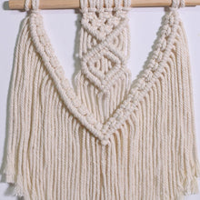 Load image into Gallery viewer, Boho  Small Macrame Tapestry Macrame Wall Hanging
