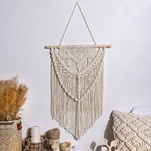 Load image into Gallery viewer, Macrame Wall Hanging  Boho Woven Home Decor Handmade Tapestry Decoration
