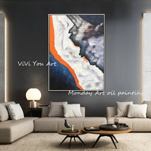 Load image into Gallery viewer, Nordic style Hand painted Abstract Oil Painting On Canvas modren landscape painting Wall Art Picture for Living Room home Decor
