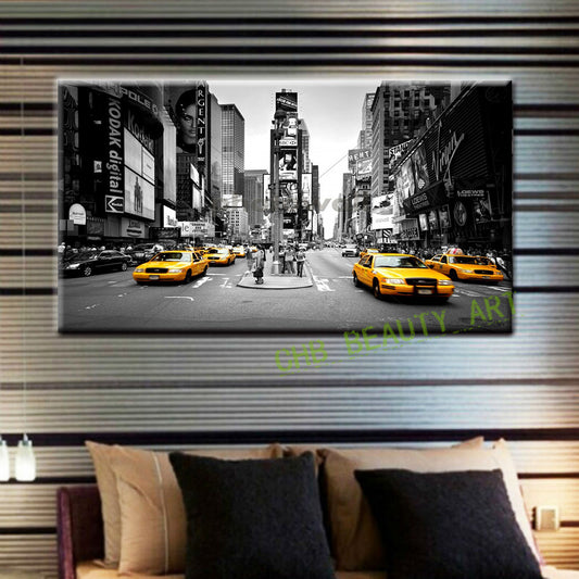 2016 Canvas Painting New York Taxi Street Modern Wall Pictures For Living Room Printed Home Decoration Art (No Frame)