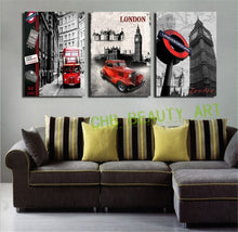 Load image into Gallery viewer, 3 Panel Wall Art Paintings Famous London Building Wall Pictures For Living Room Modern Decorative Picture Unframed
