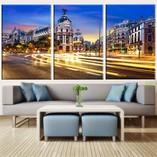 Load image into Gallery viewer, 3 Piece Canvas Wall Art Spain Madrid Coffee Printed Oil Painting On Canvas Wall Pictures For Living Room Decorative Pictures
