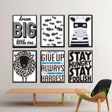 Load image into Gallery viewer, 6 Piece Motivational Poster Prints Decorative Picture Canvas Painting Home Decor Wall Art Unframed
