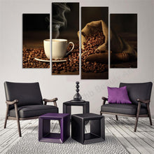 Load image into Gallery viewer, 4 Piece canvas art Coffee Kitchen modern abstract  painting wall pictures for living room decoration pictures unframed

