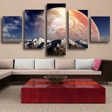Load image into Gallery viewer, 5 Panel Modern Art Canvas Painting Beautiful Earth Wall Pictures For Living Room&amp;bedroom HD Print Home Decor
