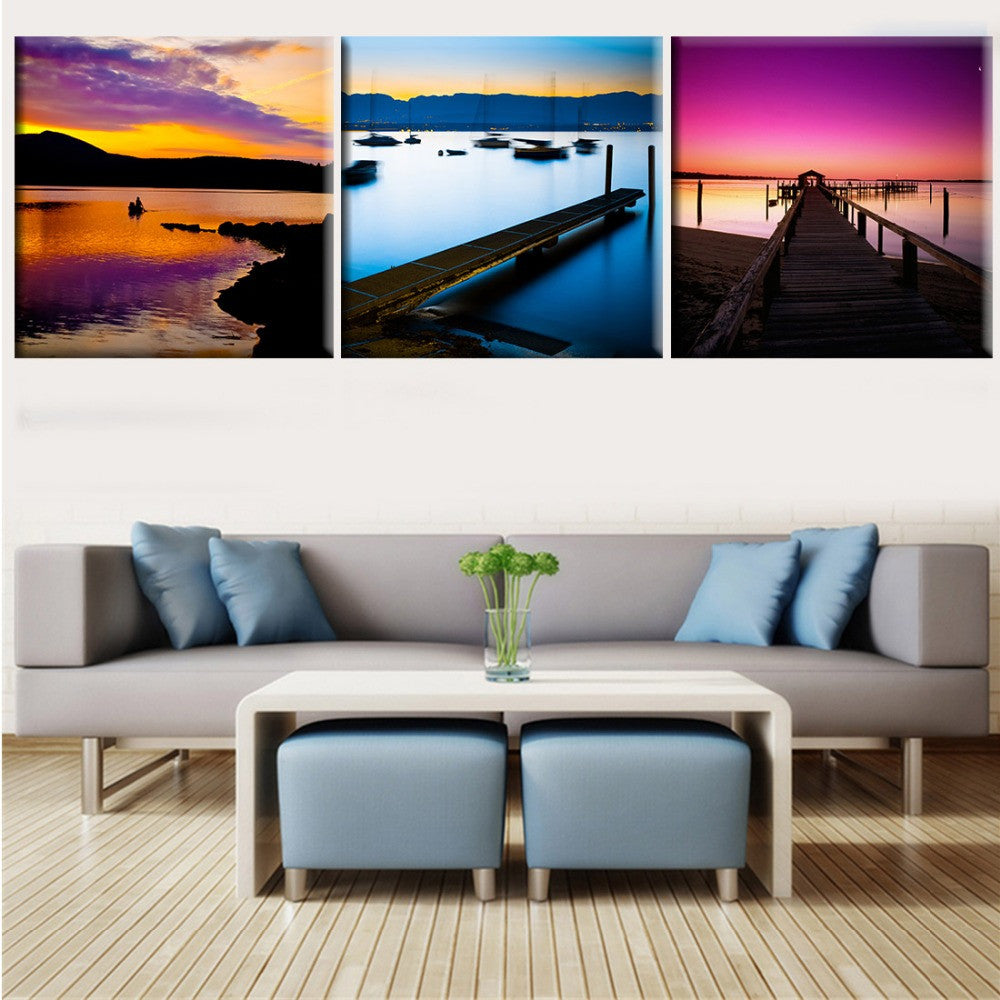 3 Piece Canvas Wall Art Modern Kitchen Canvas Paintings White Wine Bar Dinning Room Decorative Pictures HD Print