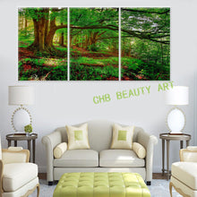 Load image into Gallery viewer, 3 Piece Morden Abstract Canvas Painting Evergreen Tree Wall Picture Decoration Home Modern Artwork Prints
