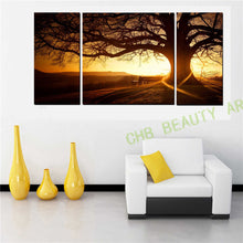 Load image into Gallery viewer, 3 Panel Modern Printed Canvas Painting Sunshine Magic Tree  Canvas Art Home Decor Wall Pictures For Living Room
