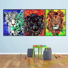 Load image into Gallery viewer, Colorful Lion Tiger Animal Art Home Decor Wall Pictures For Living Room Print Painting On Canvas Unframed
