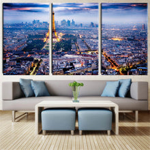 Load image into Gallery viewer, 3 Piece Canvas Wall Art Printed Oil Painting On Canvas Eiffel Tower in Paris wall Pictures for living Room Unframed
