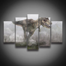 Load image into Gallery viewer, 5 Pieces Roaring Dinosaur Canvas Painting Decoration Picture Print Poster Wall Art Decorative Painting Unframed
